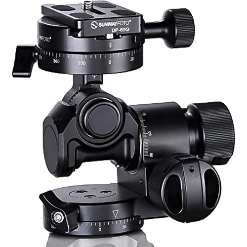 Testa geared 3 vie indipendenti a ingranaggi per microregolazioni - Sunwayfoto GH-Pro 2 Testa geared 3 vie indipendenti a ingranaggi per microregolazioni - Sunwayfoto GH-Pro 2