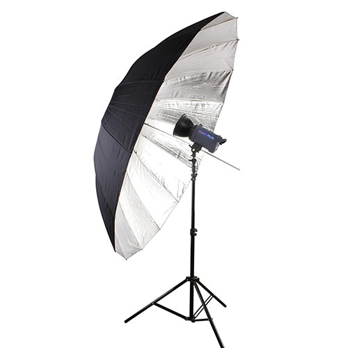 Bresser Ombrellone Riflettente SM-09 Jumbo, Argento/Nero, 180 cm bresser-jumbo-180