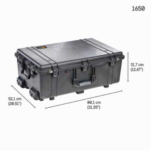 Valigia rigida stagna Pelican cod. 1650 con ruote